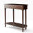 Alden 37"W Traditonal Small Solid Wood Console Table with Shelf, Drawer, Turned Legs-1696753892