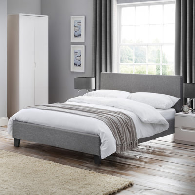 Avgolida Upholstered Bed with Mattress
