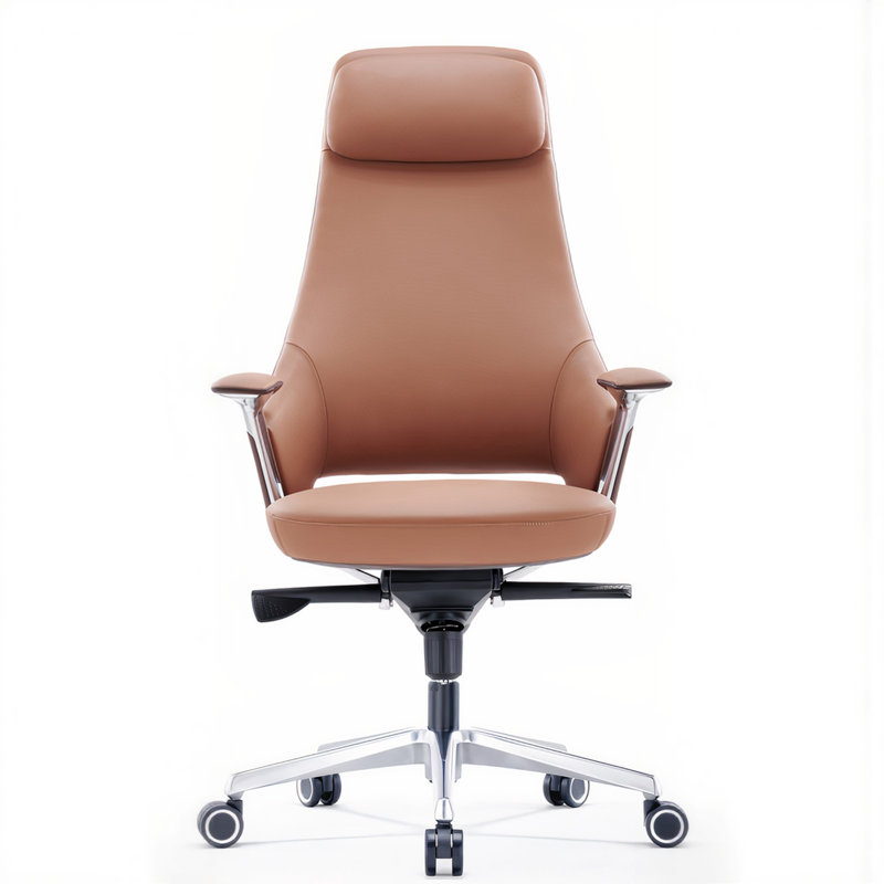Brown Faux Leather Executive Chair