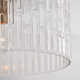 Morrone Single Light Glass Semi Flush Mount