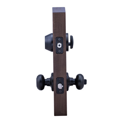 Colonial Knobs With Deadbolt Reversible Entry Set