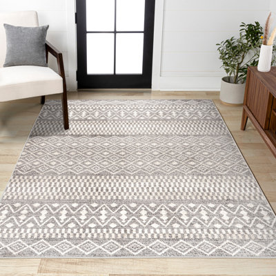 Tapis gris / crème Ifrane