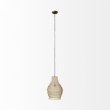 1 - Light Brass Single Pendant