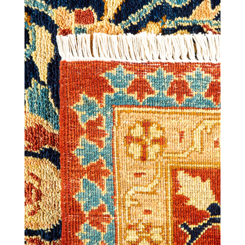 Haynie One-of-a-Kind 8'2" X 9'10" 2000s Wool Area Rug in Blue