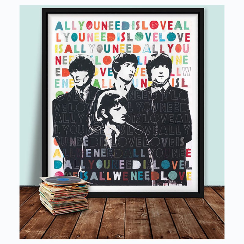 All You Need Is Love Print by Robert Robinson, 53" H x 45" W x 2" D