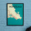 Honolulu City Map - No Frame Print-436208233