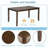 Wooden Dining Rectangular Table Set For 4,Kitchen Dining Table For Small Space-1455830803