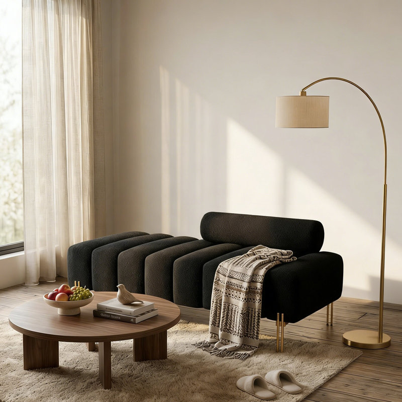 Banc à dossier réglable de 53,2 po, banc rembourré en mousse haute densité pour le salon, la chambre à coucher et le vestiaire