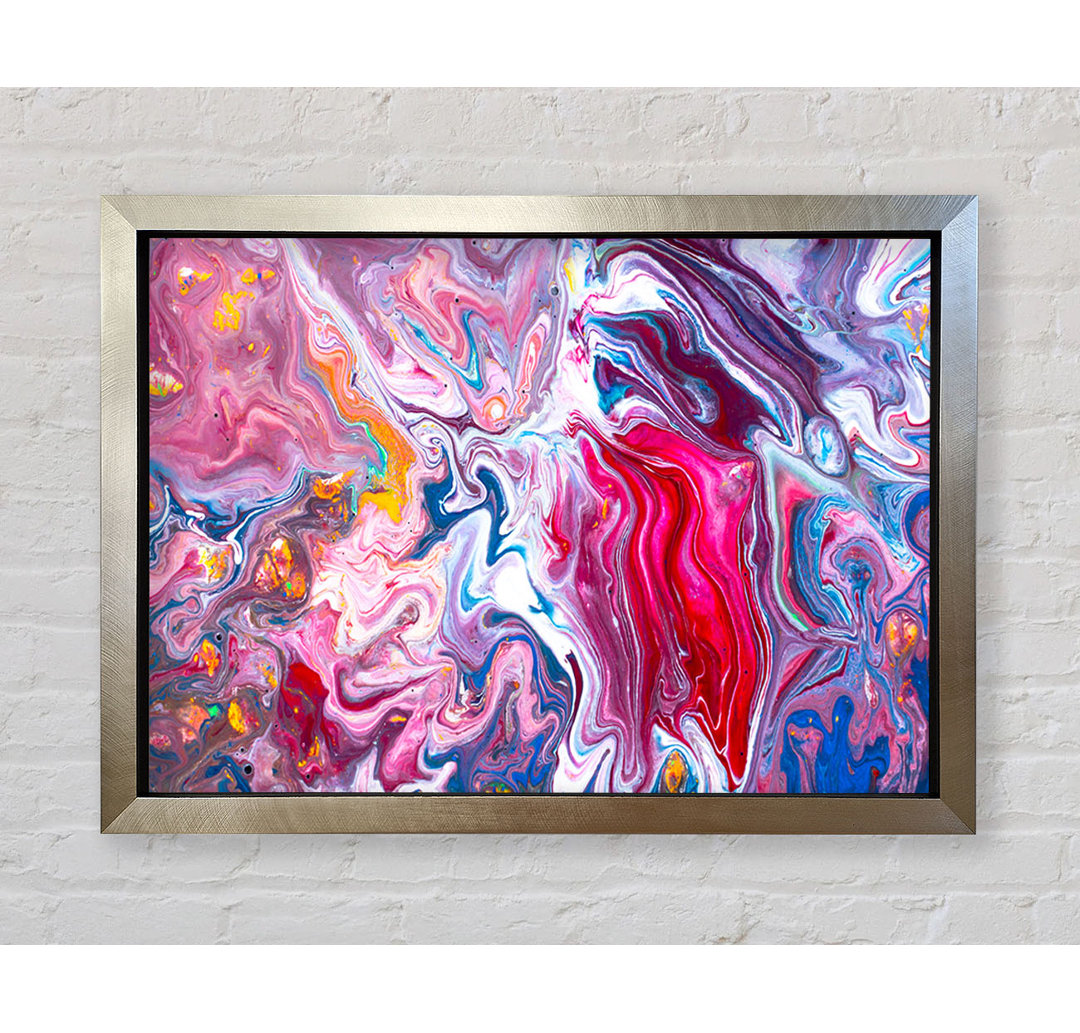 Liquid Swirl Paint Purple - Einzelner Bilderrahmen Kunstdrucke