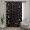Rideaux floraux, voilages et voilages à motif floral - 1 panneau