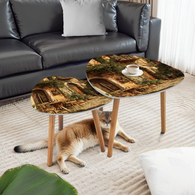Ensemble de 2 tables basses gigognes Triangle Nesting