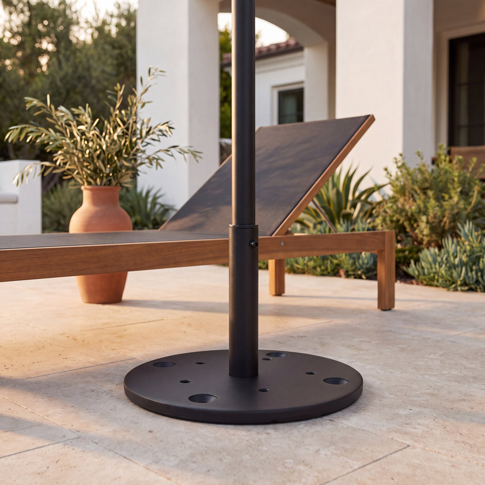 Geomet Cast Iron Umbrella Base