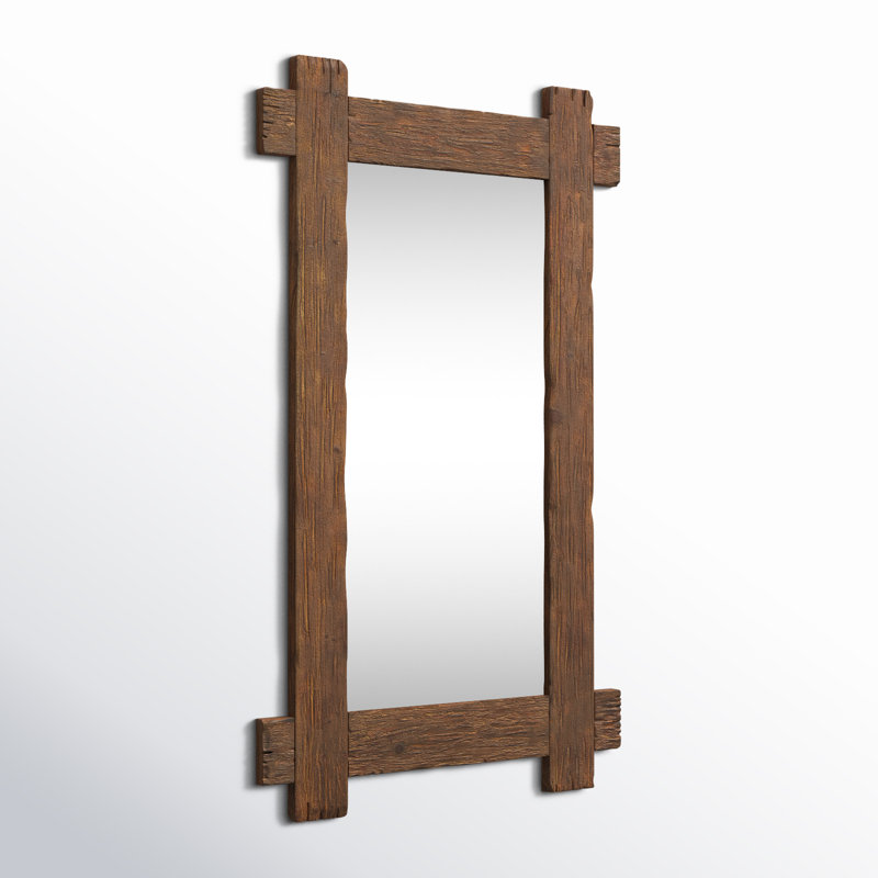 Daisetta Solid Wood Rectangle Wall Mirror