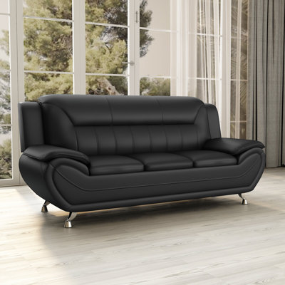 78.5'' Faux Leather Sofa