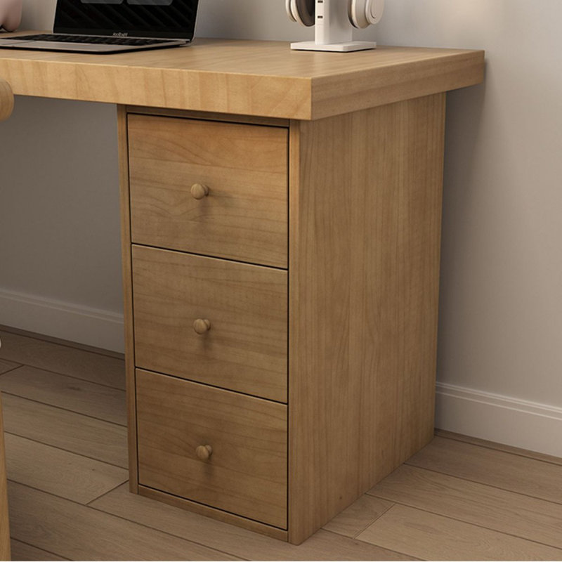 Bureaux en bois massif en L de couleur bois, Retour à droite, H 29,53 po x l 62,99 po x P 39,37 po