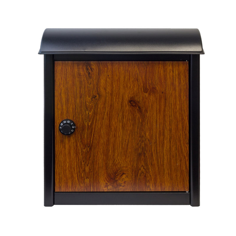 Winfield Steel Wall Mounted Mailbox, Brown