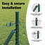 Vidaxl Fence With Posts PVC-Coated Steel-116798125-116798126