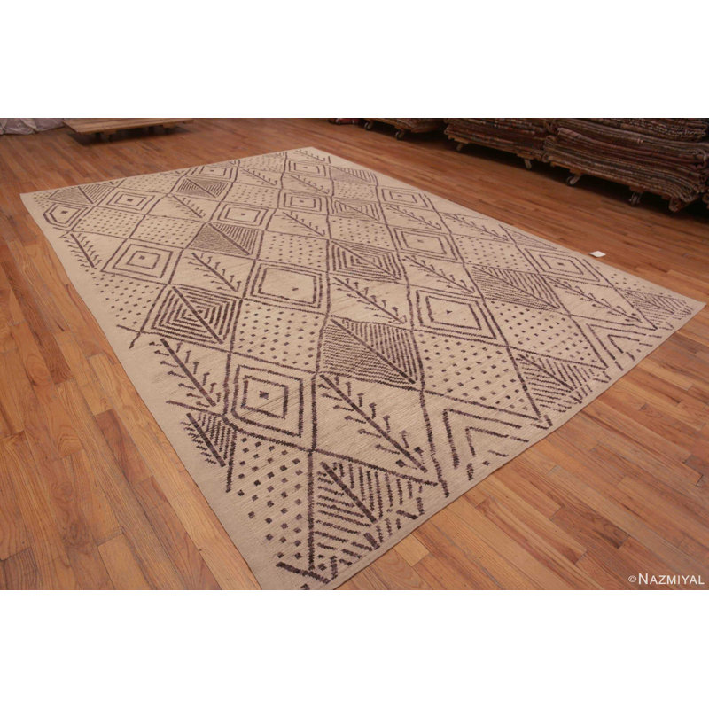 Beni Ourain One-of-a-Kind 10'2" X 14'2" Hand Knotted Area Rug