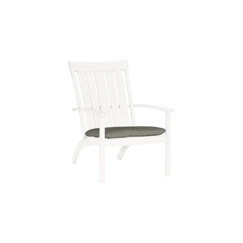 Club Aluminum Adirondack Chair - Mahogany, Mahogany, Intermix Bark, No Welt