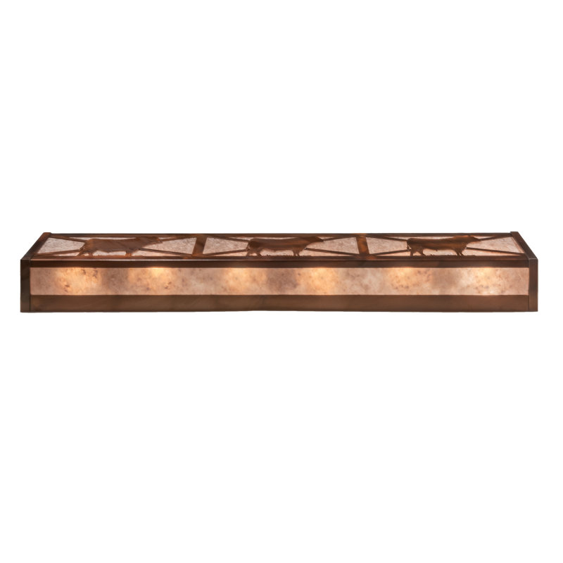 Rustic Lodge 6 - Light Bath Bar, Vintage Copper