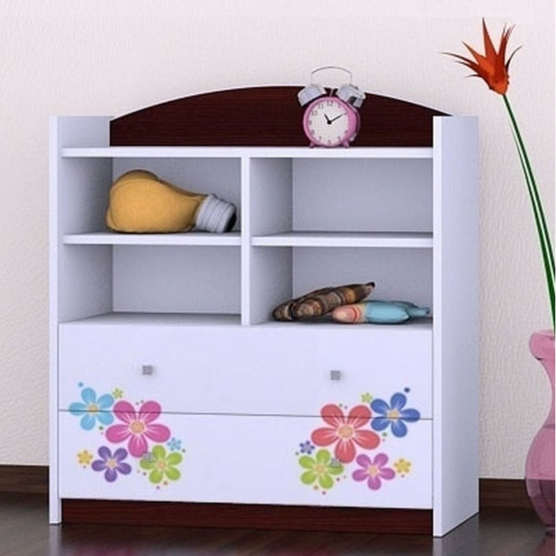 Serena 96cm H X 86cm W Kids Cube, Wenge