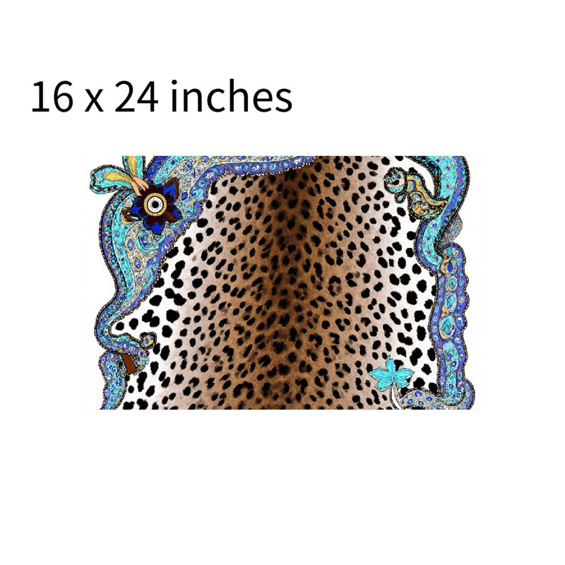 Tapis pour salle de bain Leopard