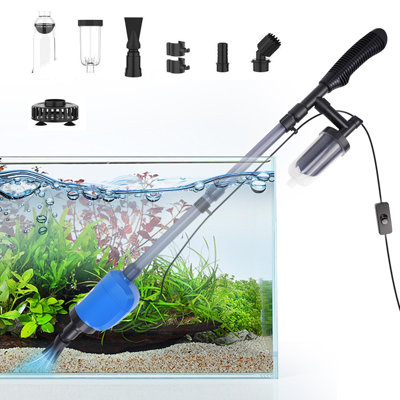 Electric Aquarium Gravel Cleaner & Water Changer Kit (530 GPH / 32W) with Adjustable Flow