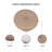Indoor/Outdoor Floor Pillow, 22 Inch Circular Cushion Cover with Insert-116427246-116427247