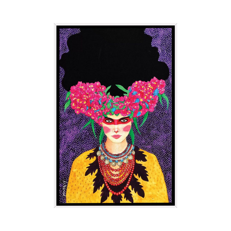 Take over par Hülya Özdemir-impression d’art graphique, H 26 po x l 18 po x 1,5 po, Toile blanche encadrée, Pas de tapis