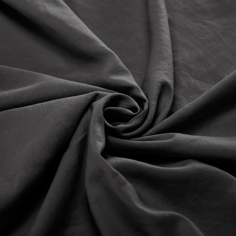 Ensemble de housse de couette en microfibre Trona, Housse de couette simple + 1 taie décorative stan, Noir