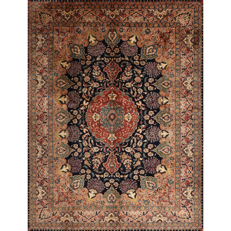 Tapis oriental rouge / brun Laith, Rectangle 8 pi x 10 pi