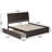 Portland Solid Wood Platform Bed with Panel Footboard and Trundle-133140288-133140289