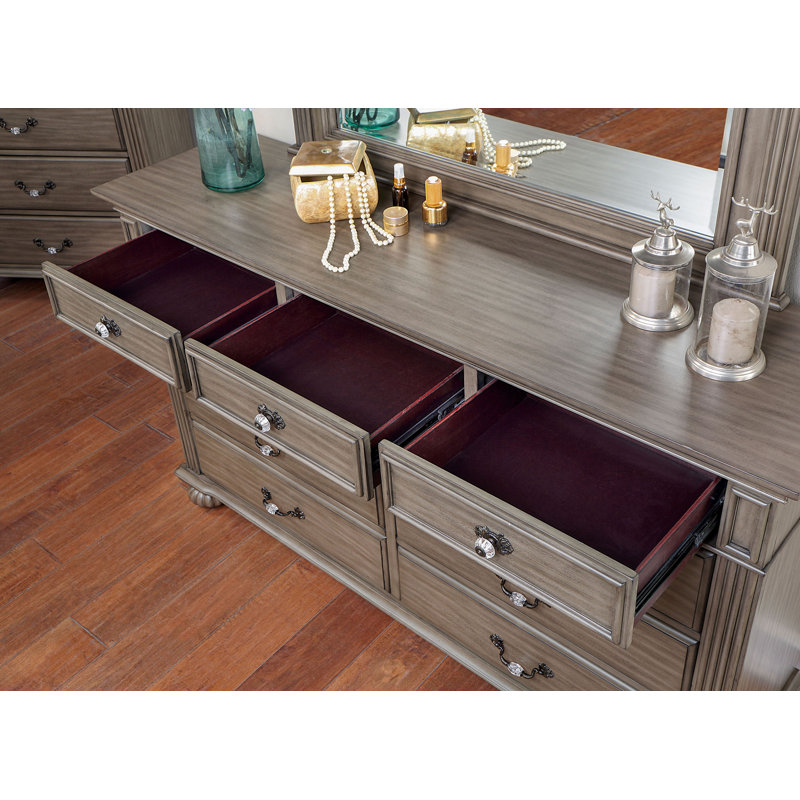 Aime 64'' W 9 - Drawer Dresser, Gray