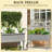 Spacious Raised Garden Bed,Elevated Wood Planter With Trellis For Climbing Plants,With Legs And Drainage Holes-768243253