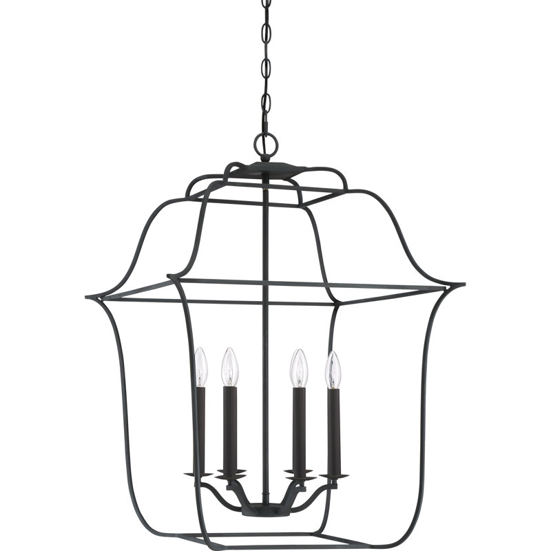 Lark 6-Light Chandelier, Ébène royal, 6, H 30 po x l 22 po x P 22 po