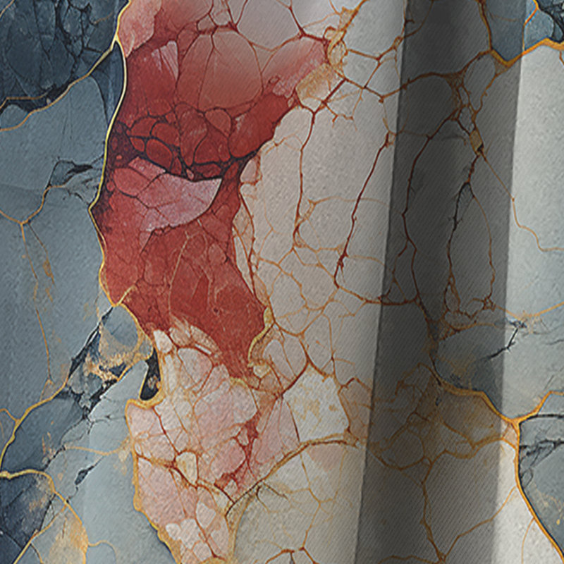 Motif de marbre Urban Nature - Rideau de marbre abstrait - Rideau de marbre occultant - 1 panneau, L 52 po x L 63 po