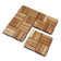 12" X 12" Wood Interlocking Deck Tile Checker Pattern