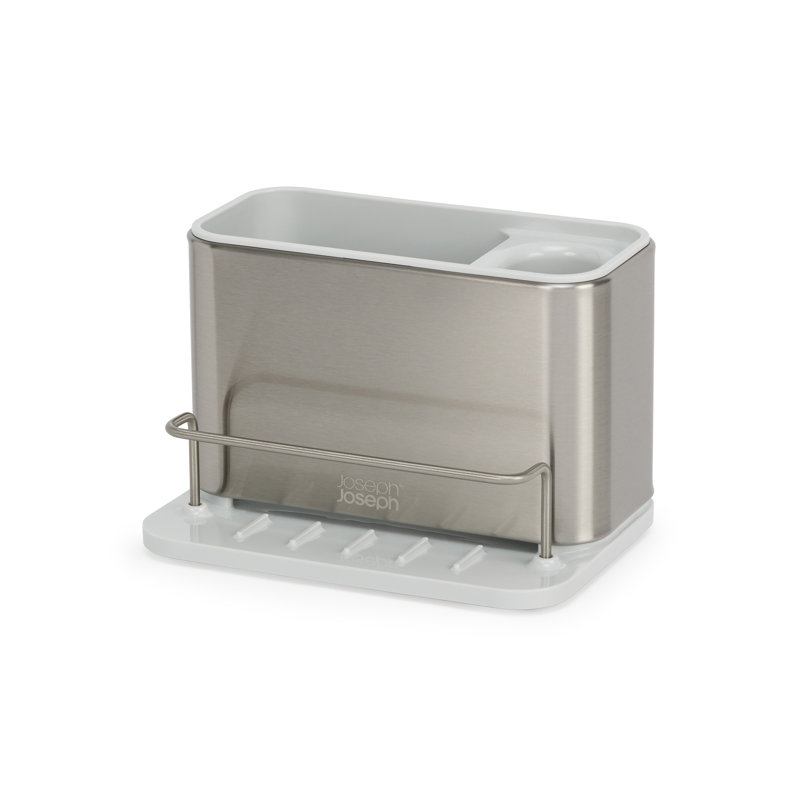 Surface Stainless Steel Kitchen Sink Organizer, Stone/White