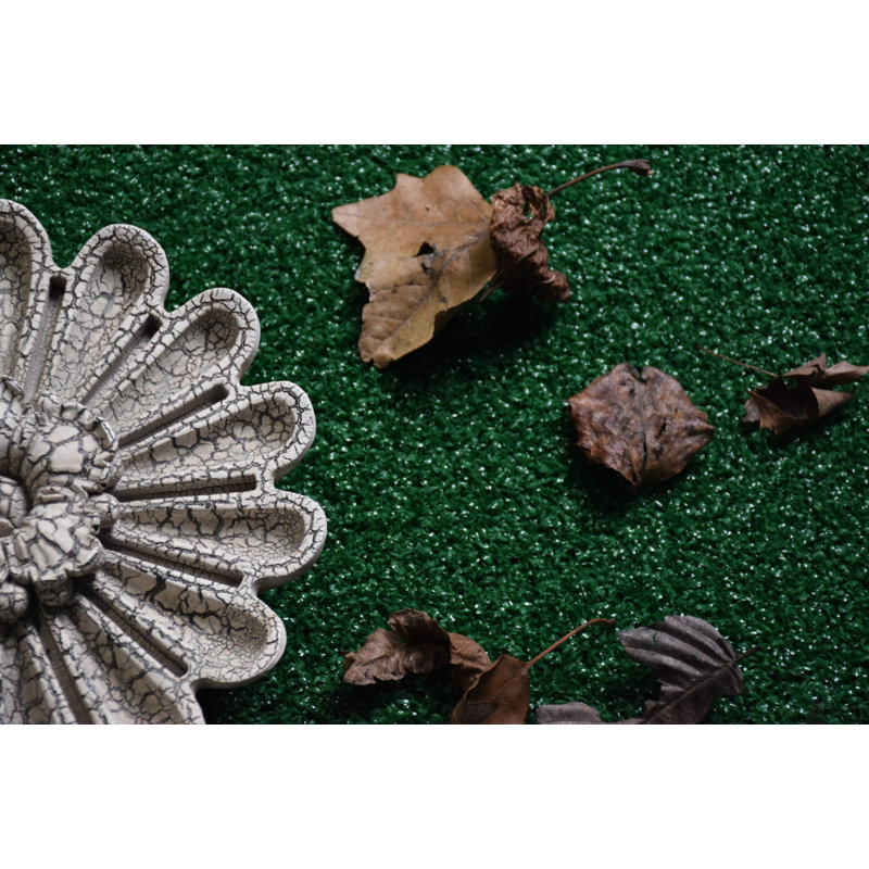 Tapis d'extérieur avec pelouse synthétique antidérapante robuste, Rond 6 pi