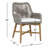 Teak Premium All-Weather Wicker Outdoor Dining Armchair