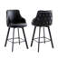 Tabouret de bar pivotant rembourré à dossier haut (ensemble de 4)-1062960132-1062960131-1062417566