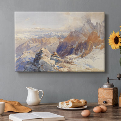 High Alpine Landscape-Edward Theodore Compton-Gallery Wrapped Canvas-c. late 19th / early 20th Century