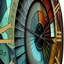 Cosmic Calculations Ancient Cartography II Metal Wall Clock-93380777