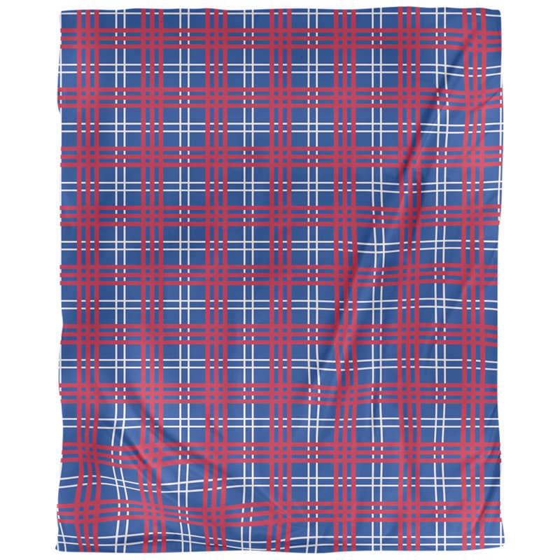Housse de couette simple Arizona football Luxury, Polyester brossé, Housse de couette simple TG, Bleu / blanc / rouge