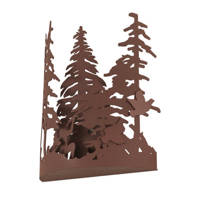 Rustic Lodge Armed Sconce