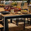 8 - Person 84'' W X 39'' D Rectangular Aluminum Dining Set with Stackable Chairs-1663001525