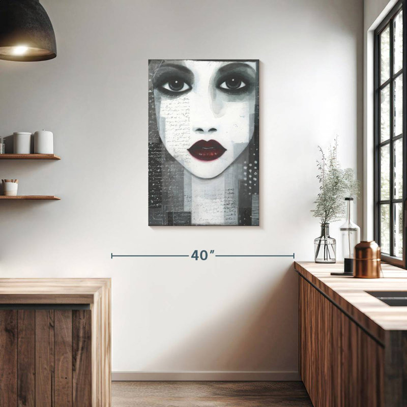 Portrait de fille Leisha City, H 36 po x l 24 po