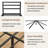 14 Inch California King Bed Frame With Storage, Mattress Foundation, Heavy Duty Sturdy Steel With No Box Spring Needed, Black