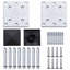 105 cm H x 353 cm W Aluminium Fencing Kits Fencing with 2 Panel(s) Included