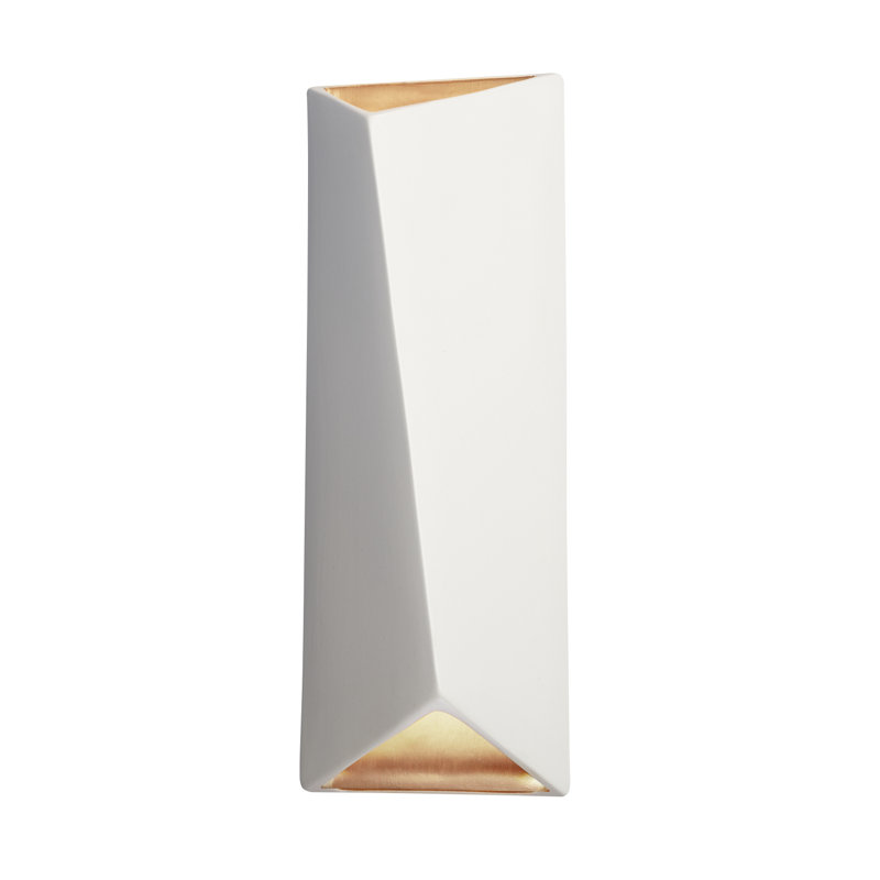 Applique murale 1 lumière DEL Caeli, Blanc mat / champagne
